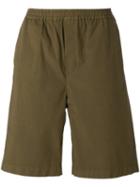 Msgm Bermuda Shorts, Men's, Size: 48, Green, Cotton/spandex/elastane