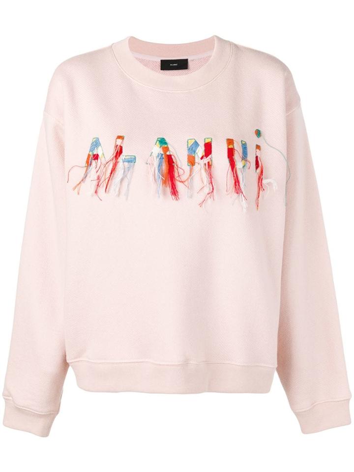 Alanui Embroidered Sweatshirt - Pink