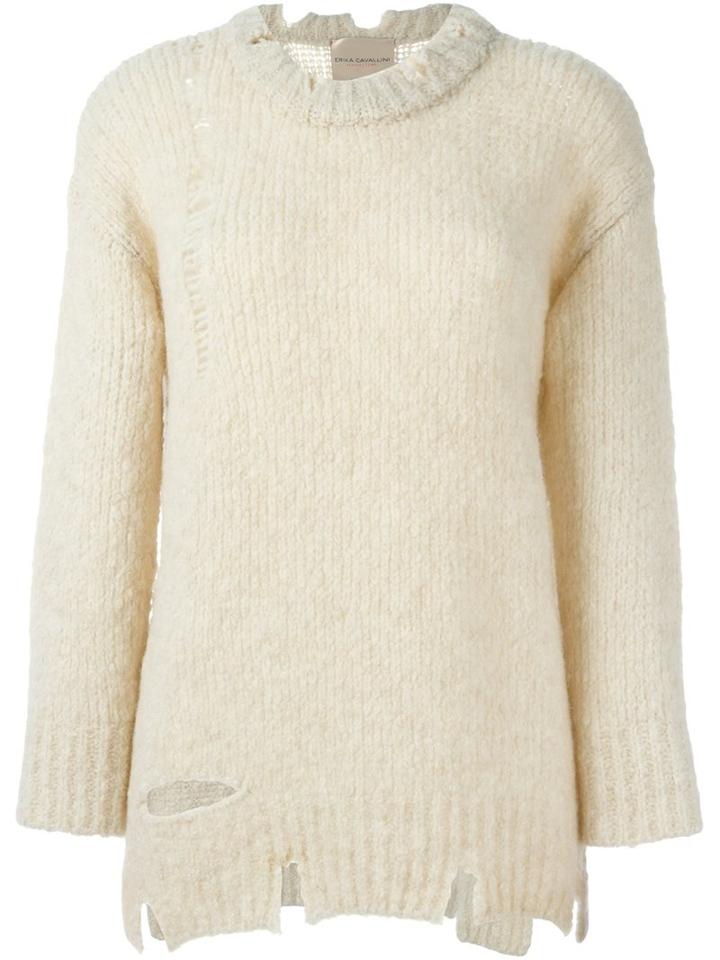 Erika Cavallini 'janquill' Jumper, Women's, Size: Xs, Nude/neutrals, Acrylic/polyamide/spandex/elastane/alpaca