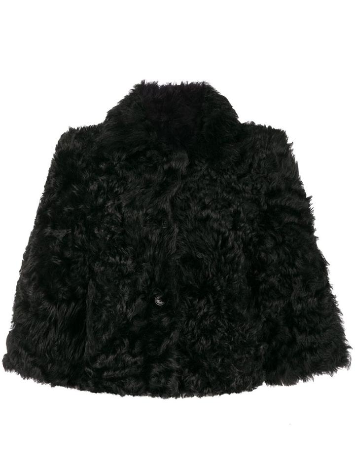 Red Valentino Reversible Cropped Jacket - Black