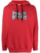 Palm Angels Palm Angels - Man - Metal Palm Over Hoody Red Medium Grey