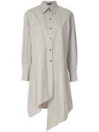 Jil Sander Navy Asymmetric Shirt Dress - Grey