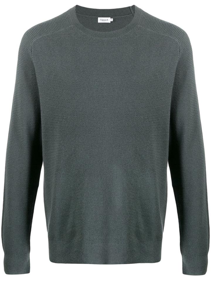 Filippa-k Wave-stitch Sweater - Green