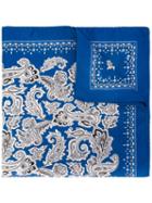 Etro - Paisley Print Scarf - Men - Silk - One Size, Blue, Silk