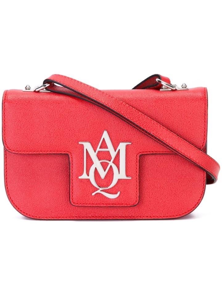 Alexander Mcqueen Insignia Satchel - Red