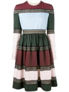 Huishan Zhang - Multi-print Flared Dress - Women - Silk/cotton/nylon/polyester - 12, Silk/cotton/nylon/polyester