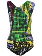 Versace Printed Asymmetric All-in-one - Multicolour