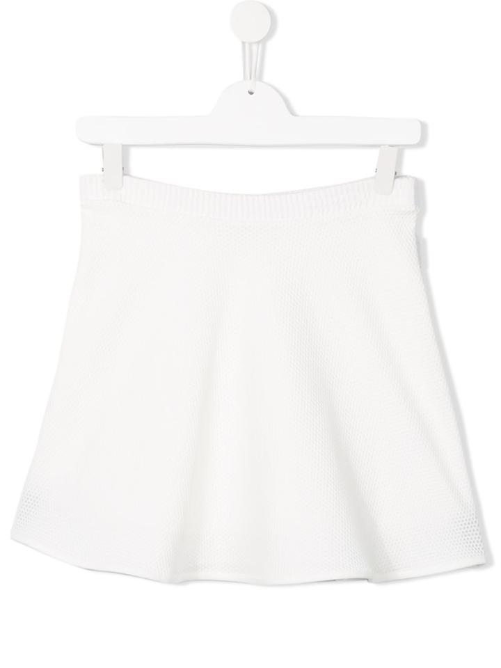 Moncler Kids Flared Mesh Skirt, Girl's, Size: 14 Yrs, White