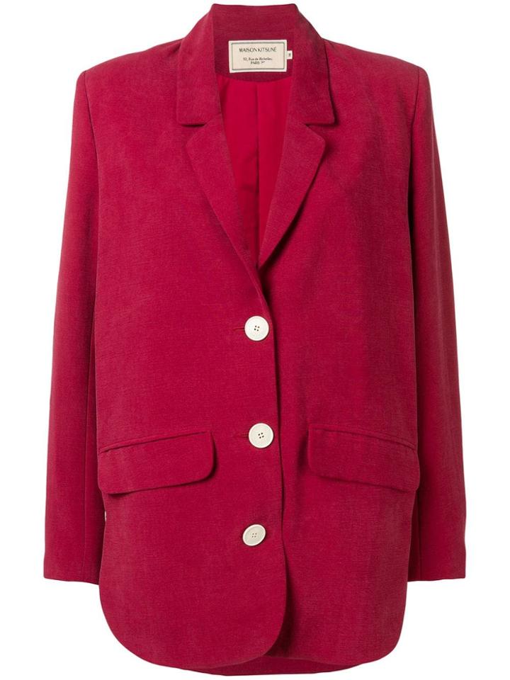 Maison Kitsuné Relaxed Blazer - Red