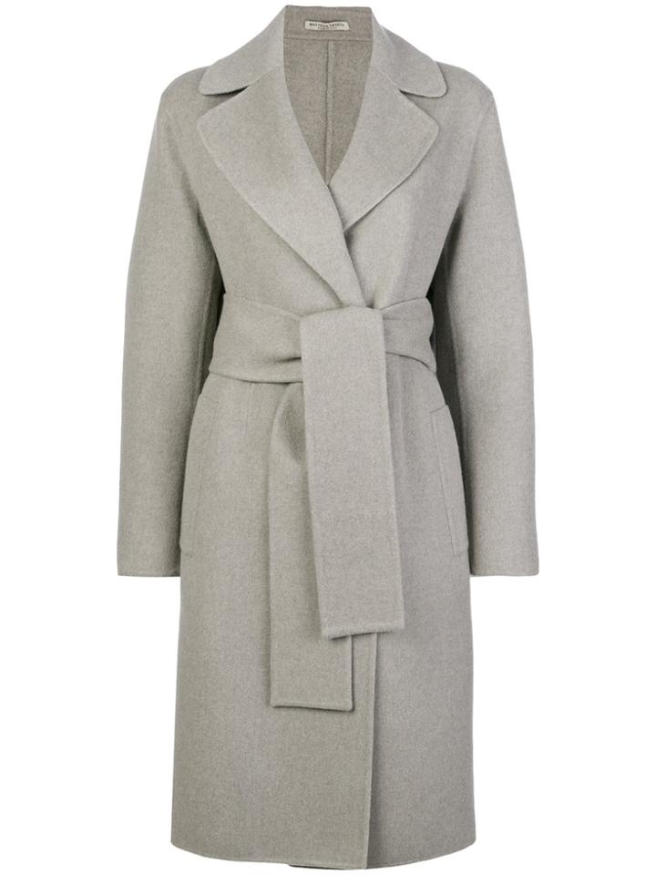 Bottega Veneta Wrap Coat - Grey