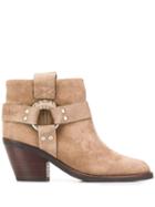 See By Chloé Cowboy Ankle Boots - Neutrals