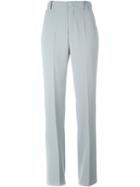 See By Chloé Straight Leg Trousers, Women's, Size: 40, Grey, Polyester/spandex/elastane/viscose
