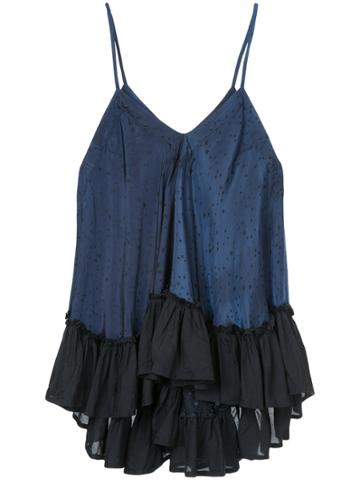 Miyao Star Print Trapeze Camisole - Blue