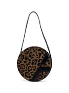 Manu Atelier Leopard Print Shoulder Bag - Brown