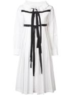 Tsumori Chisato Strap Pleated Dress, Women's, Size: 3, White, Cotton