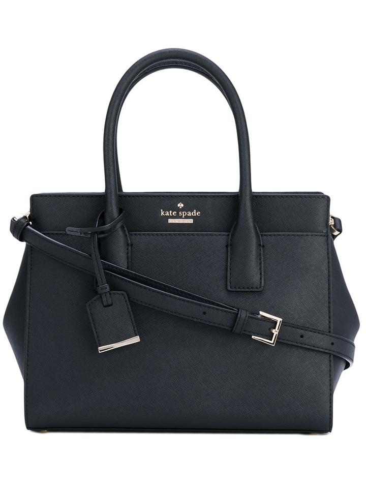 Kate Spade - Detachable Tag Tote - Women - Leather - One Size, Black, Leather