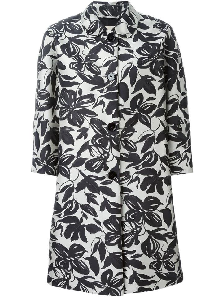 's Max Mara Single Breasted Floral Coat