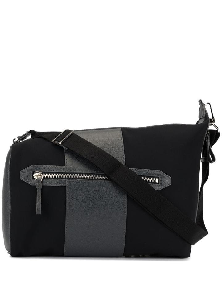 Cerruti 1881 Contrast Panel Shoulder Bag - Black