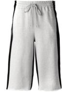 Mm6 Maison Margiela Bicolour Shorts, Women's, Size: 38, Grey, Cotton/polyester