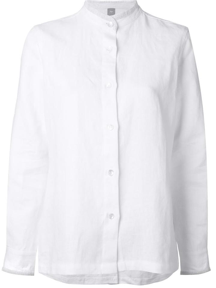 Jupe By Jackie Band Collar Shirt