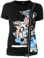 Dsquared2 Newspaper Collage Zip T-shirt