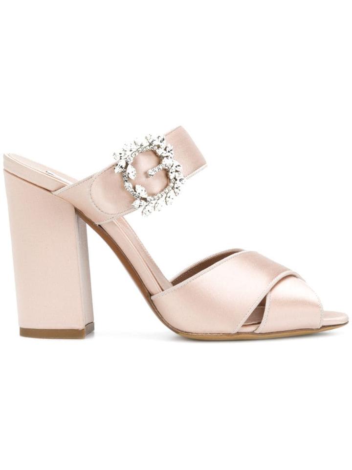 Tabitha Simmons Open Toe Buckled Sandals - Pink