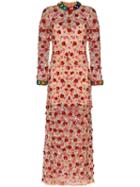 Ashish Floral Sequin Embellished Maxi Dress - Multicolour