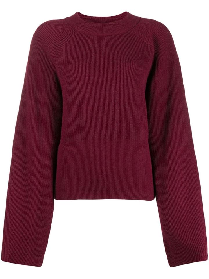 Nanushka Oversized Knit Jumper - Red