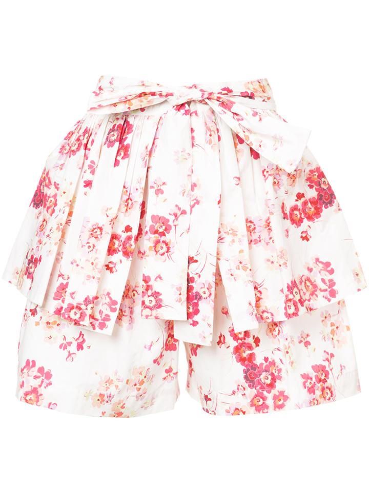 Jill Stuart Tasha Floral Shorts - White