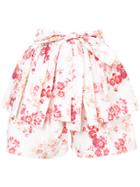Jill Stuart Tasha Floral Shorts - White