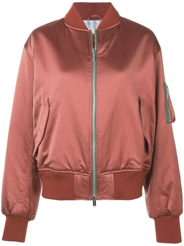 Golden Goose Deluxe Brand Long Sleeved Bomber Jacket - Pink