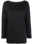 P.a.r.o.s.h. Fine Knit Sweatshirt - Black