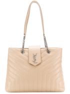 Saint Laurent Large Y Quilted Loulou Shopping Bag - Nude & Neutrals