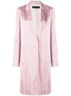 Haider Ackermann Metallic Trench Coast - Pink