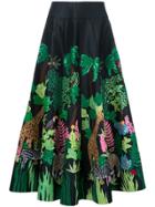 Manish Arora Safari Embellished Full Skirt - Black