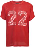 Amiri Oversized Number Print T-shirt - Red