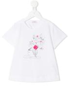 Il Gufo Sleeping Girl Printed T-shirt, Size: 5 Yrs, White