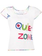 Mira Mikati - Crochet Embroidered T-shirt - Women - Cotton - S/m, Women's, White, Cotton