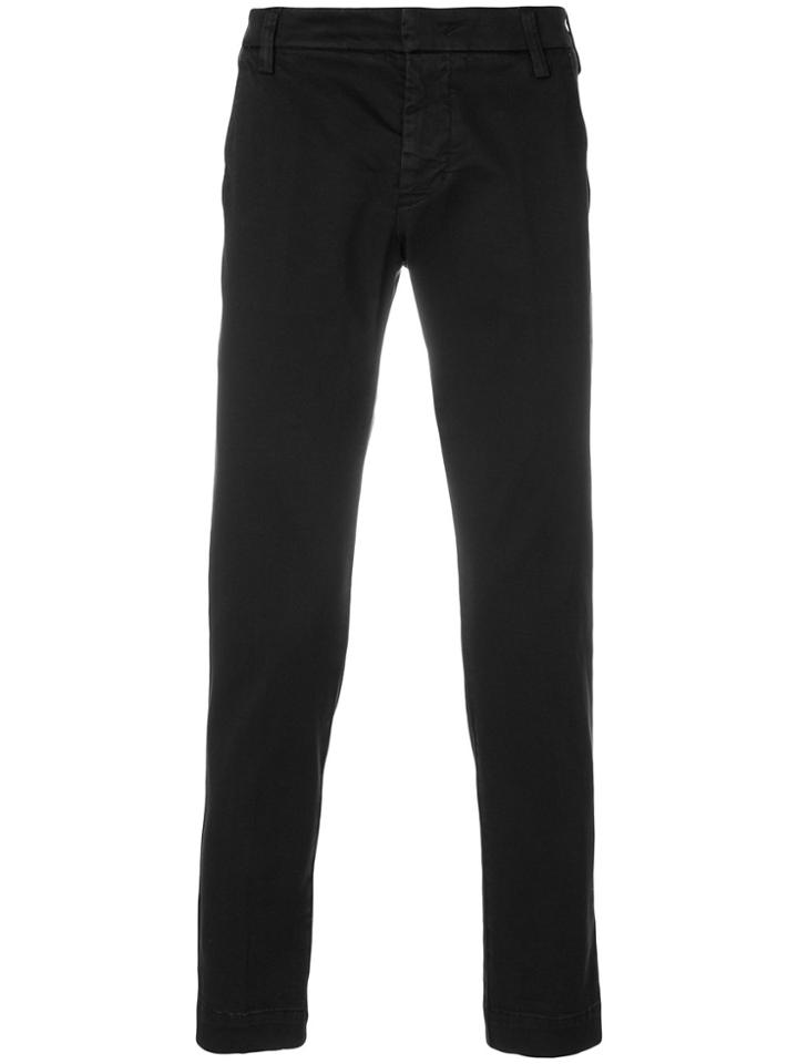 Entre Amis Slim Fit Trousers - Black