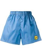 Prada Logo-patch Shorts - Blue