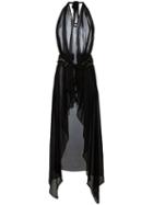 Moeva - Sheer Multi Way Top - Women - Polyamide - M, Black, Polyamide