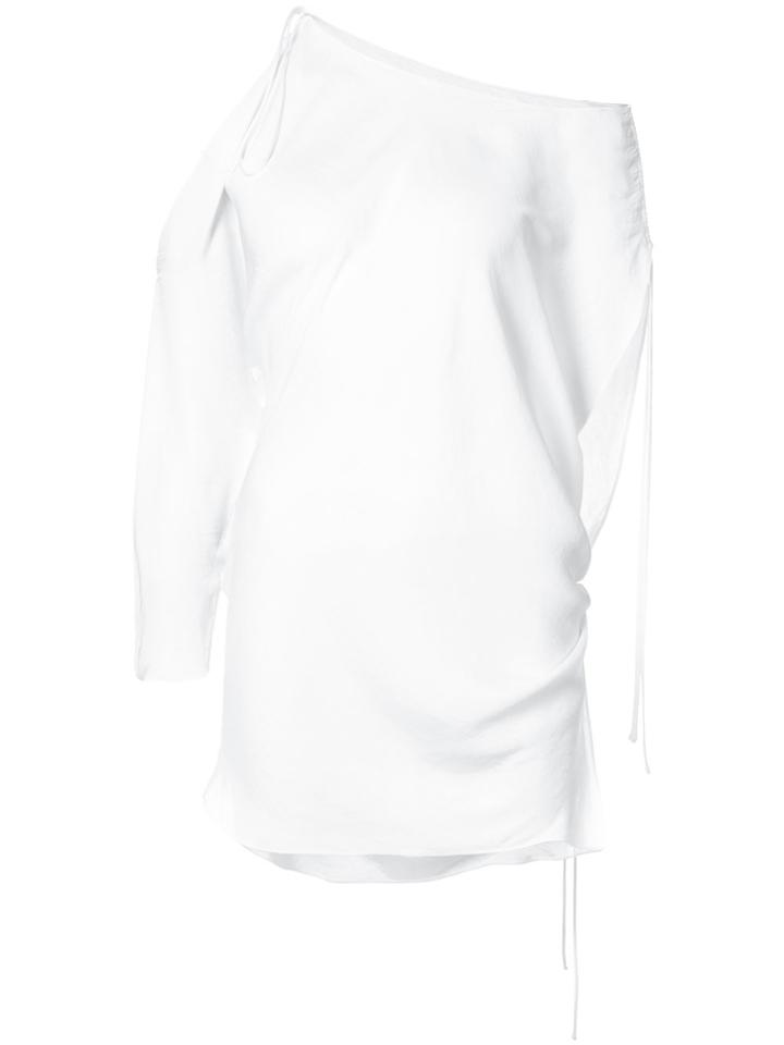 Juan Carlos Obando Washed Asym Blouse - White