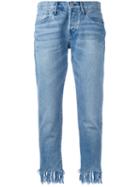 3x1 - Tassel Fringe Jeans - Women - Cotton - 26, Blue, Cotton