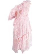 Preen By Thornton Bregazzi Off The Shoulder Ruffle Dress - Pink