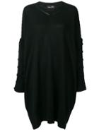 Y's Knitted Jumper Dress - Black