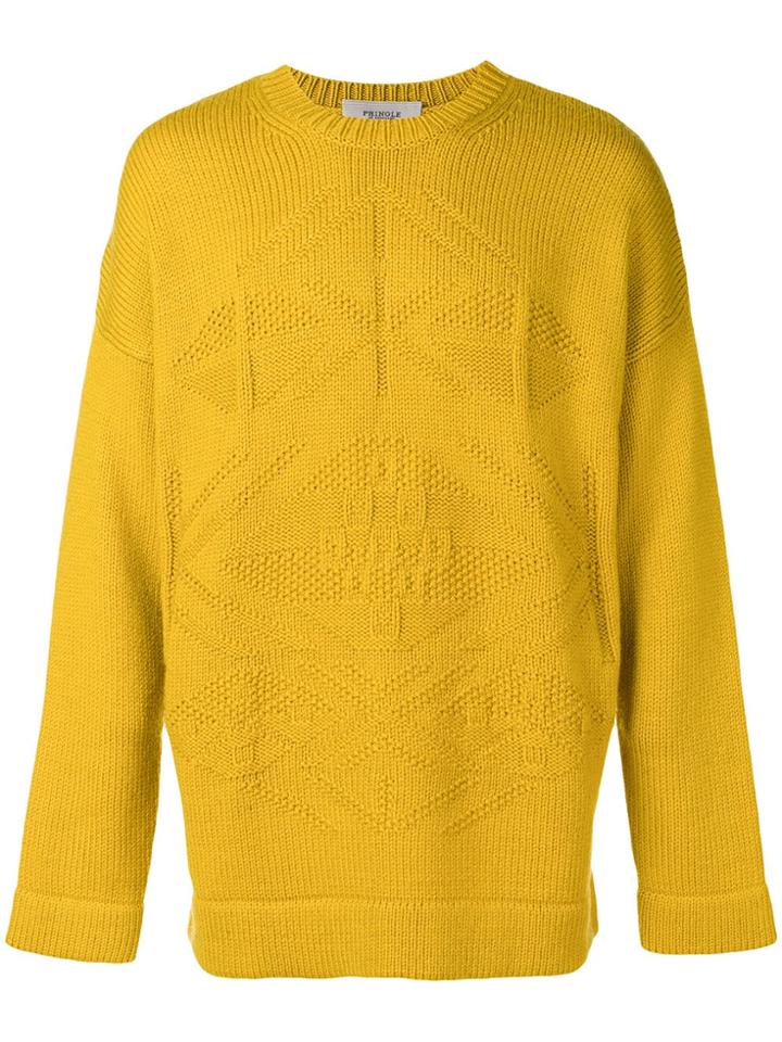 Pringle Of Scotland Fair Isle Motif Sweater - Yellow