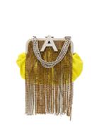 Attico Logo Embellished Clutch - Yellow