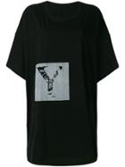 Yohji Yamamoto Oversized Y Print T-shirt - Black