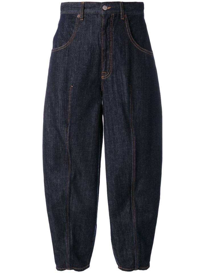 Mm6 Maison Margiela Cropped Jeans - Blue