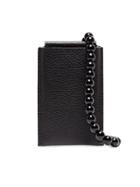 Building Block Iphone Case Leather Crossbody Pouch - Black
